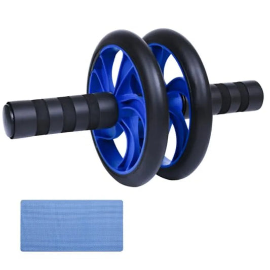 AB Wheel Roller Exercise Abdominal Fitness Wheel 11 Workout Strength-Training Roller for Core Training in Black